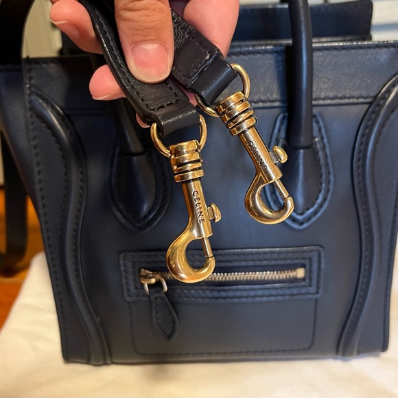 Celine Nano Luggage Navy Blue - Picture 10 of 10